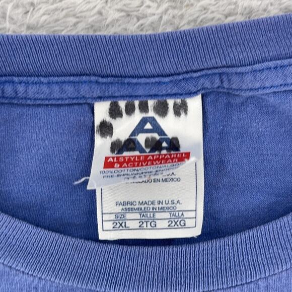 Hawaiian Legends Shirt Mens 2XL Blue Surfer Graphic Tee Vintage Style Surf USA - Picture 8 of 8